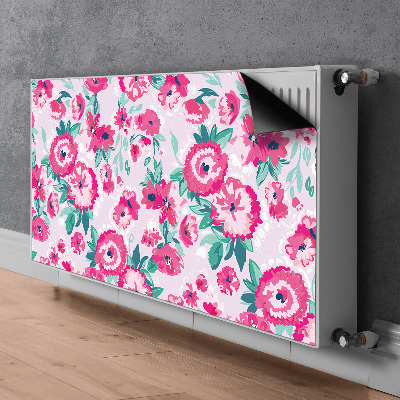 Magnetisk radiatorkåpa Blommor