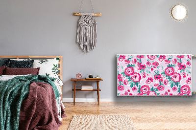 Magnetisk radiatorkåpa Blommor