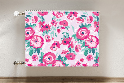 Magnetisk radiatorkåpa Blommor