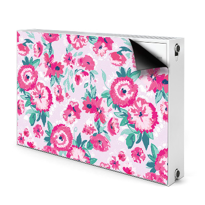 Magnetisk radiatorkåpa Blommor