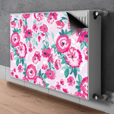 Magnetisk radiatorkåpa Blommor