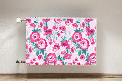 Magnetisk radiatorkåpa Blommor