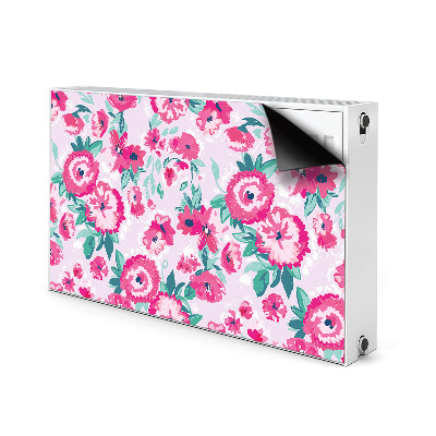 Magnetisk radiatorkåpa Blommor
