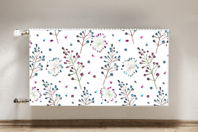 Magnetiskt radiatorskydd Blommotiv