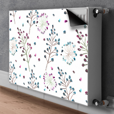 Magnetiskt radiatorskydd Blommotiv
