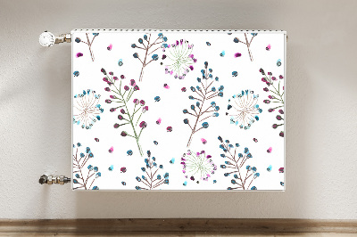 Magnetiskt radiatorskydd Blommotiv