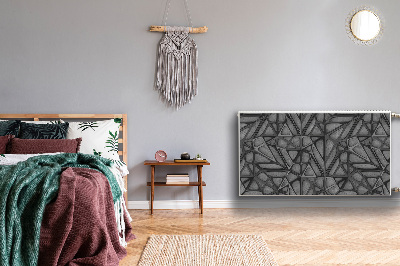 Magnetiskt radiatorskydd Nätmönster på betong