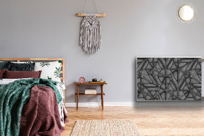 Magnetiskt radiatorskydd Nätmönster på betong
