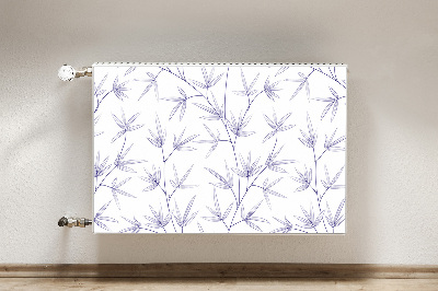 Magnetisk radiatorkåpa Blad