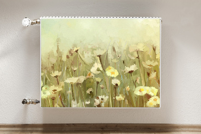 Magnetiskt radiatorskydd Fältblommor