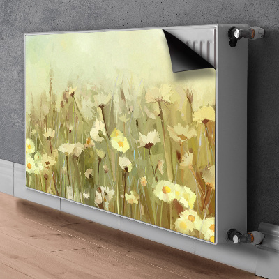 Magnetiskt radiatorskydd Fältblommor