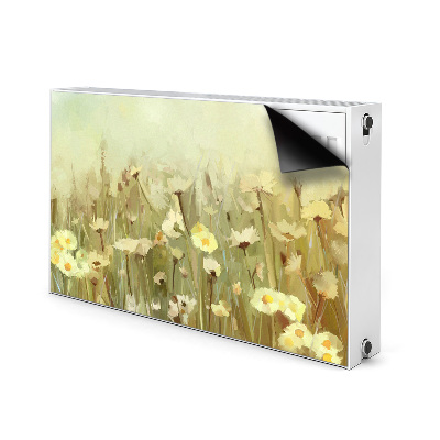Magnetiskt radiatorskydd Fältblommor