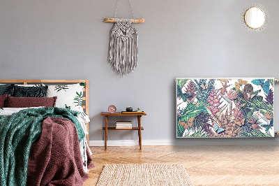 Magnetiskt radiatorskydd Blommor och fjärilar