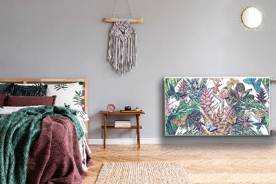 Magnetiskt radiatorskydd Blommor och fjärilar