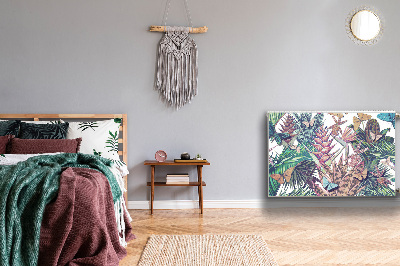 Magnetiskt radiatorskydd Blommor och fjärilar