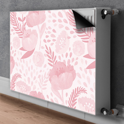 Magnetisk radiatorkåpa Rosa vallmo