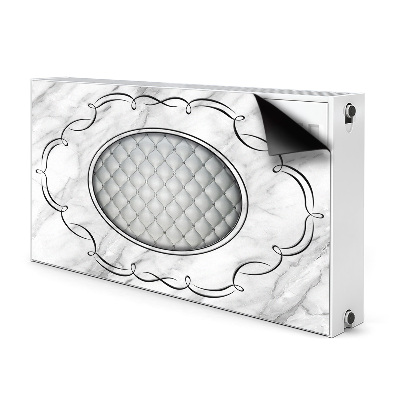 Magnetisk radiatorkåpa Quiltat mönster på marmor