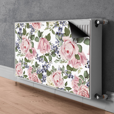 Magnetisk radiatorkåpa Akvarell rosor