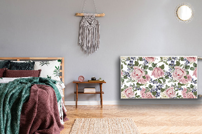 Magnetisk radiatorkåpa Akvarell rosor
