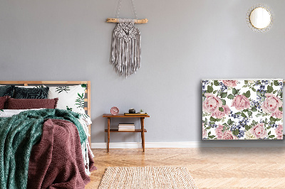 Magnetisk radiatorkåpa Akvarell rosor
