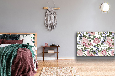 Magnetisk radiatorkåpa Akvarell rosor