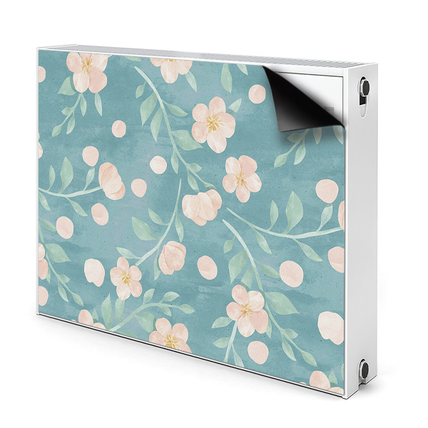 Magnetisk radiatorkåpa Pastellblommor