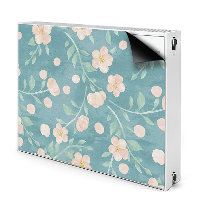 Magnetisk radiatorkåpa Pastellblommor