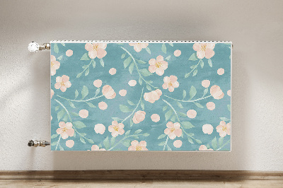 Magnetisk radiatorkåpa Pastellblommor