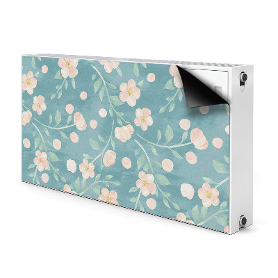 Magnetisk radiatorkåpa Pastellblommor