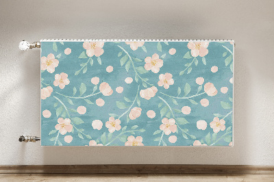 Magnetisk radiatorkåpa Pastellblommor