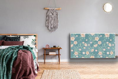Magnetisk radiatorkåpa Pastellblommor