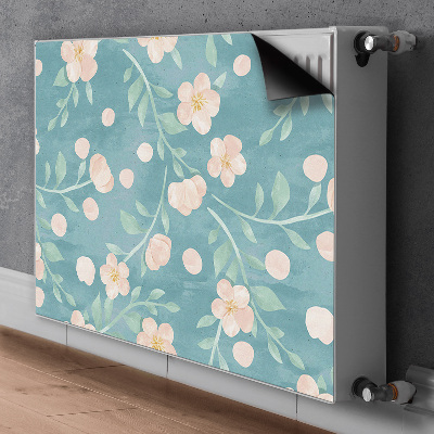 Magnetisk radiatorkåpa Pastellblommor