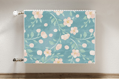 Magnetisk radiatorkåpa Pastellblommor