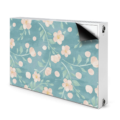 Magnetisk radiatorkåpa Pastellblommor