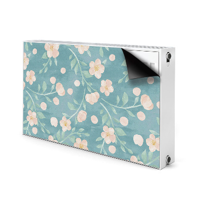 Magnetisk radiatorkåpa Pastellblommor