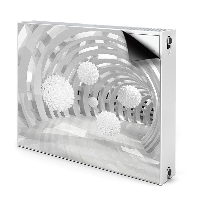 Magnetisk radiatorkåpa Abstrakt 3d tunnel