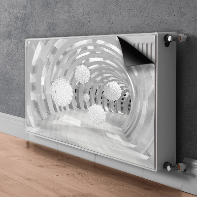 Magnetisk radiatorkåpa Abstrakt 3d tunnel