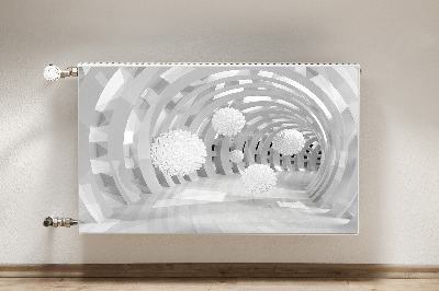 Magnetisk radiatorkåpa Abstrakt 3d tunnel