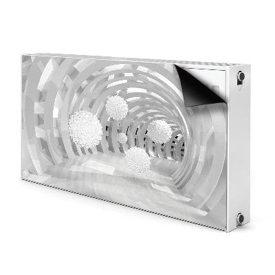 Magnetisk radiatorkåpa Abstrakt 3d tunnel