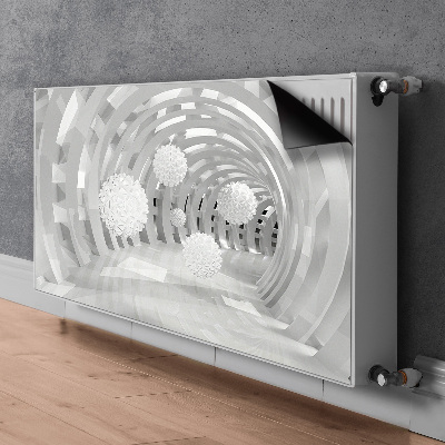 Magnetisk radiatorkåpa Abstrakt 3d tunnel