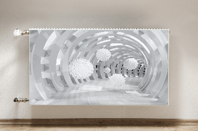 Magnetisk radiatorkåpa Abstrakt 3d tunnel