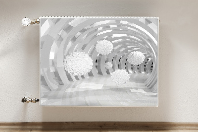 Magnetisk radiatorkåpa Abstrakt 3d tunnel