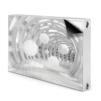 Magnetisk radiatorkåpa Abstrakt 3d tunnel