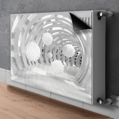 Magnetisk radiatorkåpa Abstrakt 3d tunnel