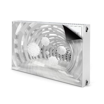 Magnetisk radiatorkåpa Abstrakt 3d tunnel