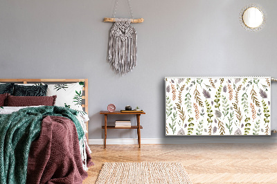 Magnetiskt radiatorskydd Färgglada löv