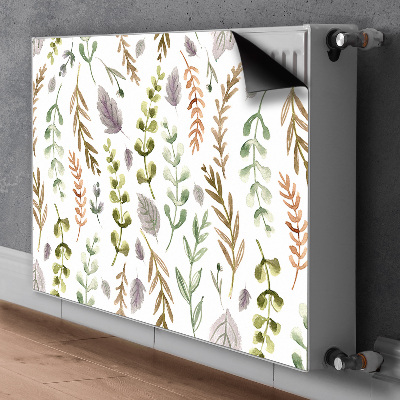 Magnetiskt radiatorskydd Färgglada löv
