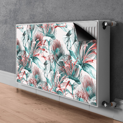 Magnetisk radiatorkåpa Tropisk teckning