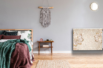 Magnetisk radiatorkåpa Blommig grafik