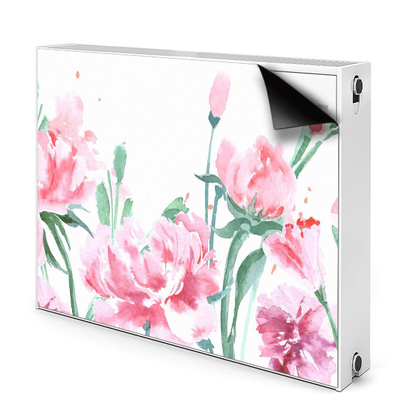 Magnetiskt radiatorskydd Rosa blommor